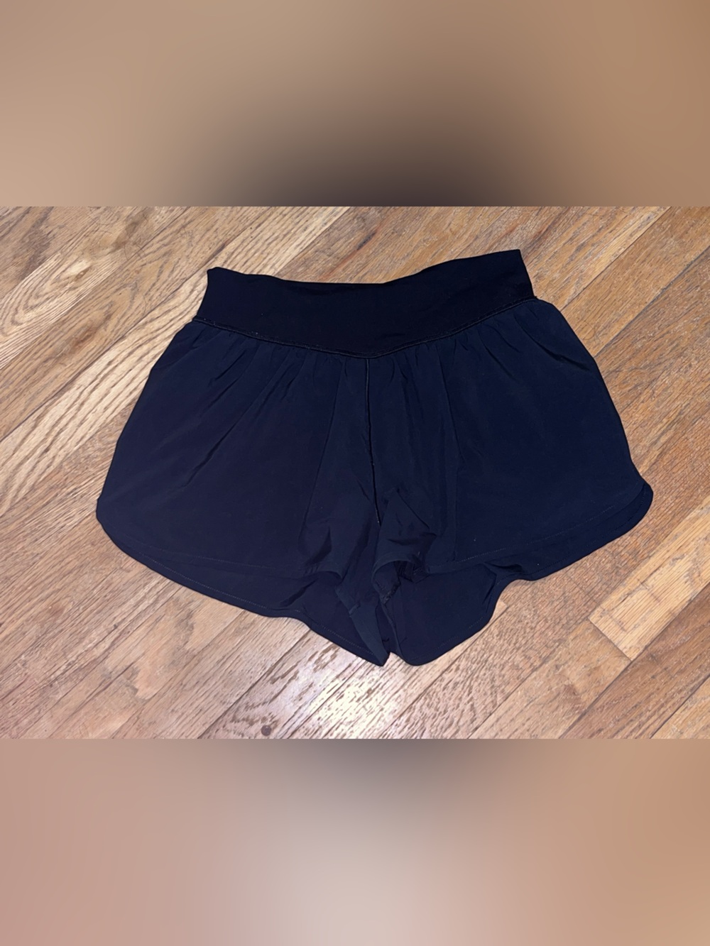 Offline Aerie Real Me Shorts with Built In Under Shorts Black Medium